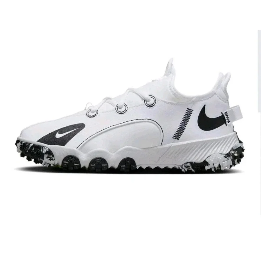 Nike Future Field White Black Volt Kids Training Shoes DJ6949-103 Size 6Y